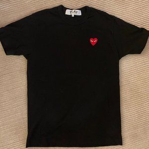 Commes des Garcons PLAY Black Tee